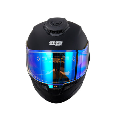 X-PRO SOLIDO NEGRO MATE MICA AZUL