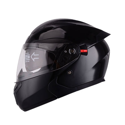full face motorcycle helmet pilot 1Storm Open Mopeds Scooter Half Face Helmet with Detachable Clear Shield: HKY207Clear Glossy White / S( 55-56 cm 21.7 Willie G Motorcycle Helmets for Men Bluetooth